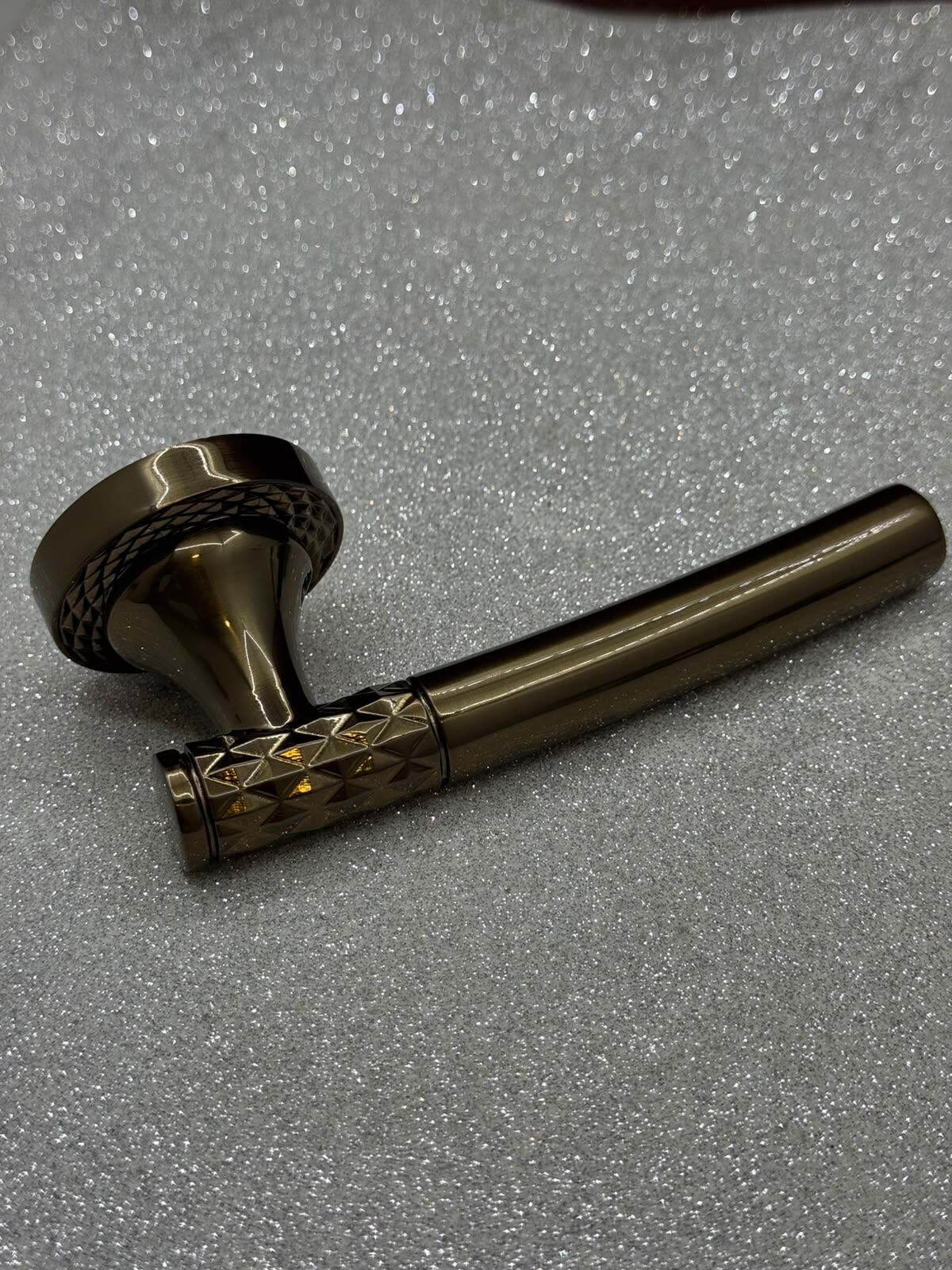 TEMPA ROZETLİ KAPI KOLU BRONZ