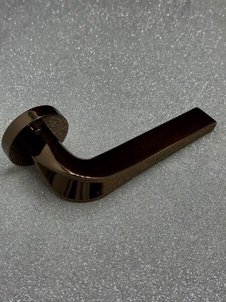TESLA ROZETLİ KAPI KOLU BRONZ