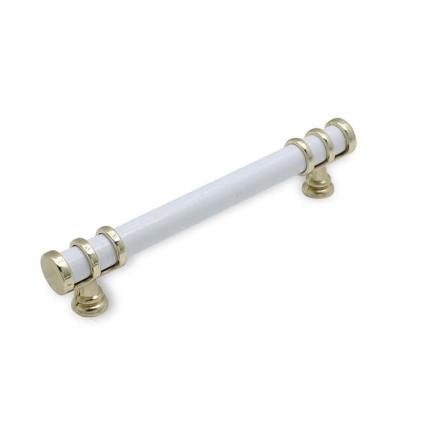 RİNG MOBİLYA KULP 128 MM ALTIN BEYAZ