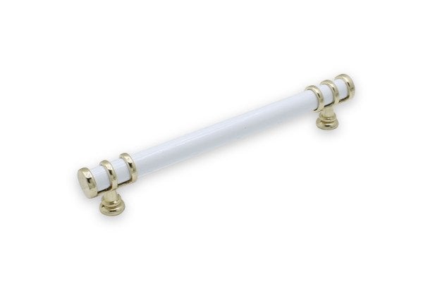 RİNG MOBİLYA KULP 160 MM BEYAZ ALTIN