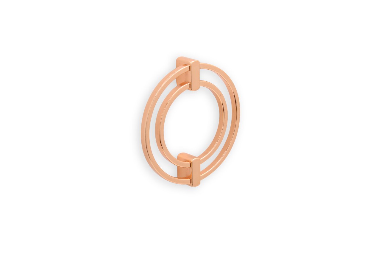 İKİLİ HALKA MOBİLYA KULP 64 MM ROSE