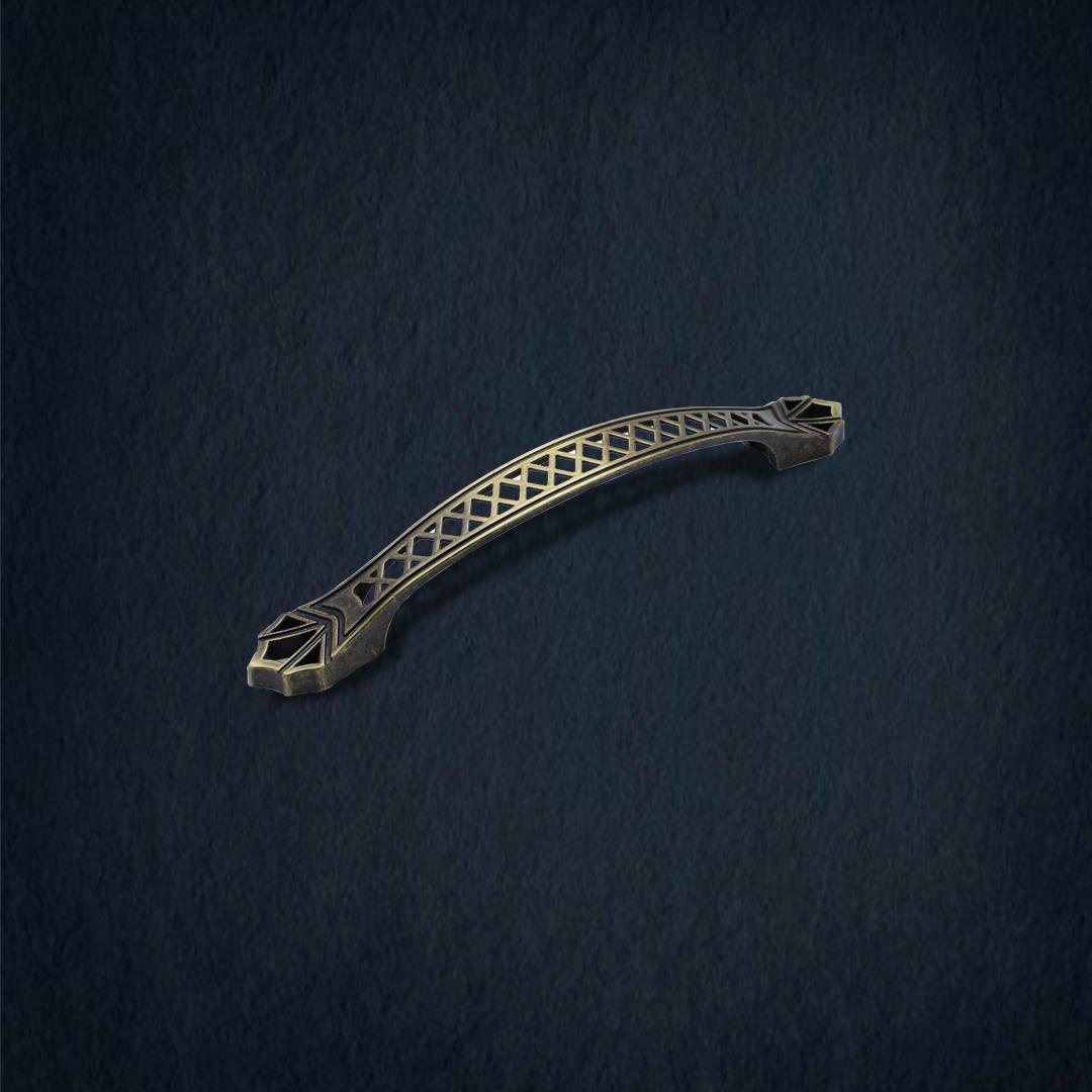 ÇELENK MOBİLYA KULP 96 MM ANTİK SARI