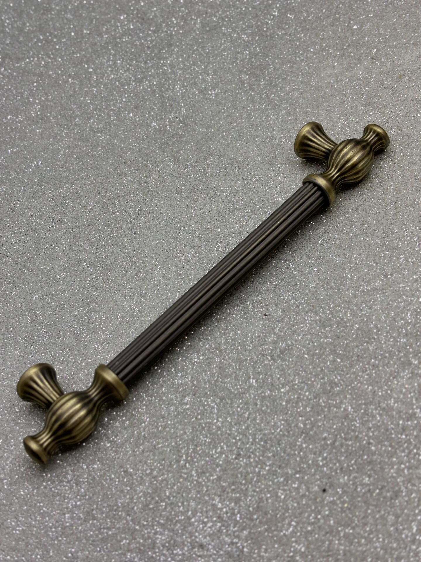 METAX KESİR ÇİZGİLİ 160mm DOLAP KULPU SOFT ANTİK SARI