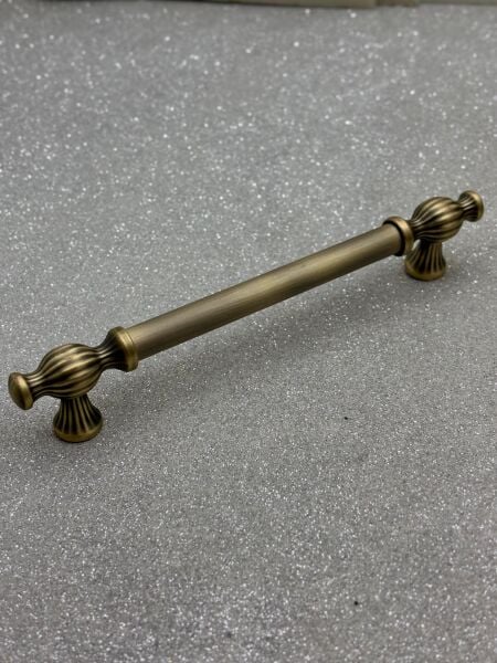 METAX KESİR DÜZ 160mm DOLAP KULPU SOFT ANTİK SARI