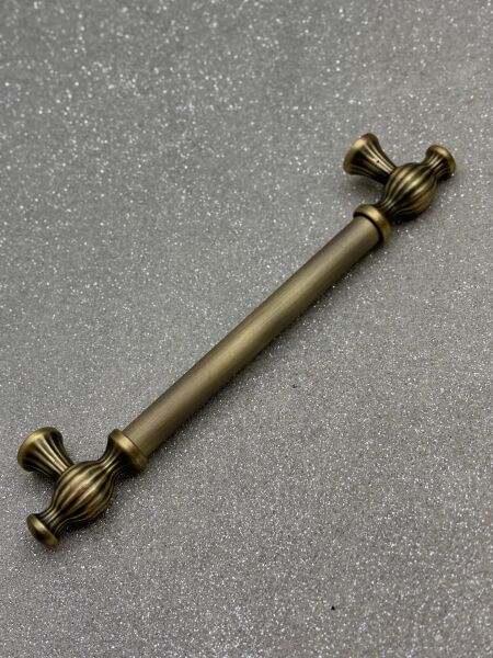 METAX KESİR DÜZ 160mm DOLAP KULPU SOFT ANTİK SARI