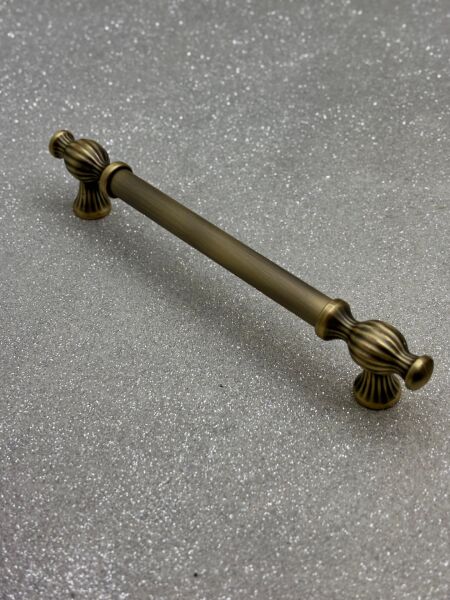 METAX KESİR DÜZ 160mm DOLAP KULPU SOFT ANTİK SARI