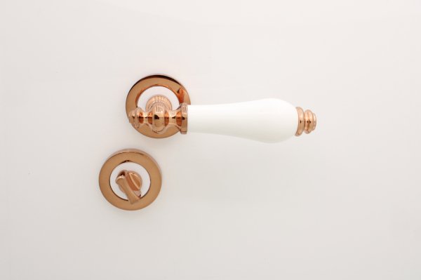 DOĞANAY ROZETLİ POLİMER WC KAPI KOLU