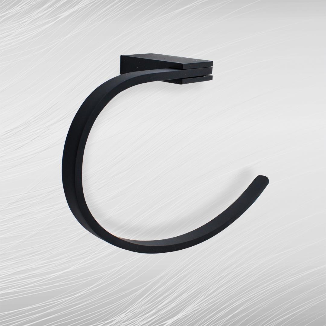 AÇELYA SERİSİ OVAL HAVLULUK SİYAH