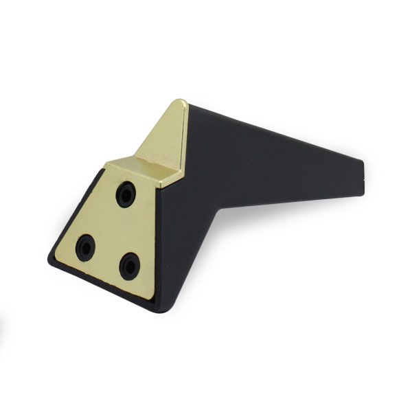 PLATİN MOBİLYA AYAK 19 CM MAT SİYAH-ALTIN