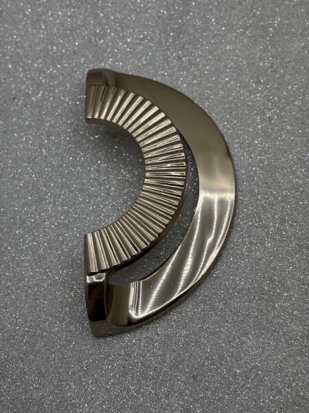 MAKS OVAR ÇİZGİLİ 128MM DOLAP KULPU BRONZ