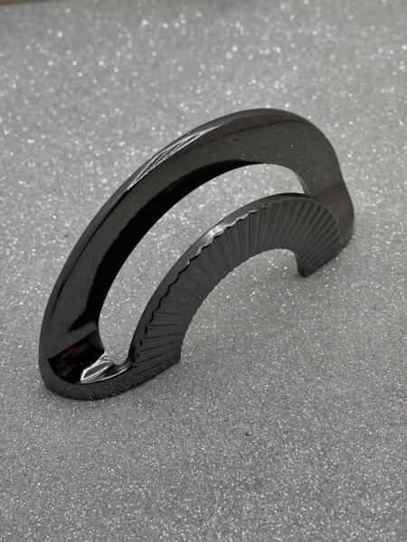 MAKS OVAR ÇİZGİLİ 128MM DOLAP KULPU FÜME
